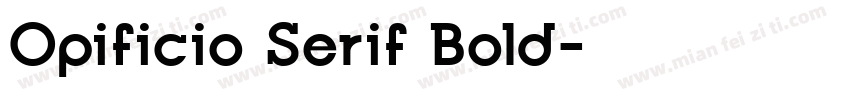 Opificio Serif Bold字体转换